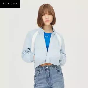 [시슬리]하이디 저지 크롭 점퍼_SAJP05311