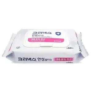 테온셀 제이큐 쿨샵 크리넥스 손제정 물티슈 보습소독 60매