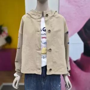 [베네통] 체리 자수 니트 믹스점퍼 BAJPA3631 BG_DJ