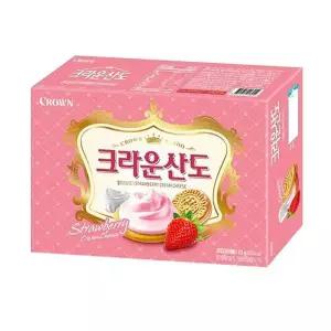 [셀러허브]크라운 산도딸기크림치즈 323g x8(1박스) (S9119435)