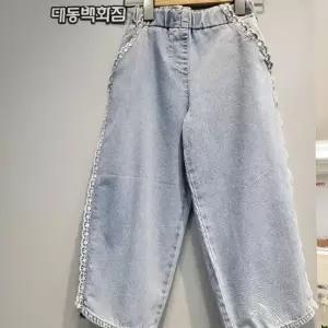 치크 DP01 스칼럽 커브드 데님 CKTJ26680 (49538146)