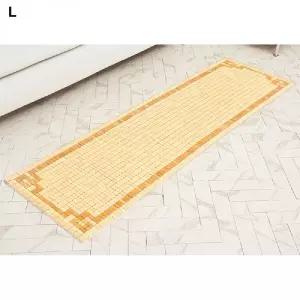 8자마작 쇼파방석 옐로우 기본 3단(50x150)/마루/바닥/돗자리/제사용/여름/카페/트/마작/자리/대나무/방석
