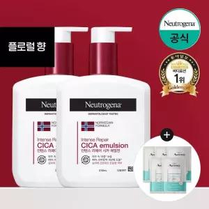 뉴트로지나 인텐스 리페어 시카 에멀젼(플로럴향) 310ml x2 +(증)오트젤크림샤쉐 6ml x5 1026825