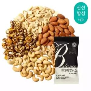 산과들에 하루견과 원데이발란스블랙 100봉 낱봉 실속 견과 견과류 간식 2467211