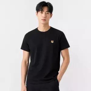 메종키츠네 26SS 폭스 헤드 패치 티셔츠 블랙 PW00113KJ7026 P199