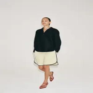ZARA ZW 컬렉션 플레인 셔츠 - 블랙 4786/265/800