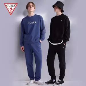 [게스] 남성 코튼테리 이지 셋업 2세트