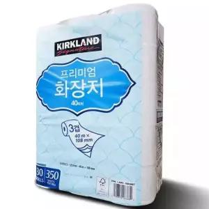 코스트코 커클랜드 휴지 3겹40m30롤1팩 화장지 두루마리휴지 물에잘녹는 무형광 프리미엄