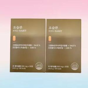 요습관 30정 2박스 (총 60정) BKwell 크랜베리 호박씨 복합추출물