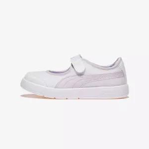 푸마 코트플렉스 V3 리나 벨크로 프리스쿨 - PUMA White-Lilac Frost 754749