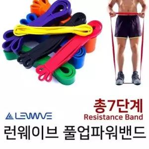 런웨이브 라텍스 풀업밴드 레지스턴스 저항 밴드 턱걸이 푸쉬업 스쿼트 근력운동 파워밴드