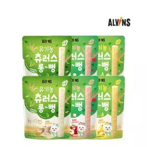 유기농 유아 간식 떡뻥 롱뻥 1단계(사과,바나나,백미) / 곡물 1단계 (브로콜리,단호박,고구마,귀리) / 엘리의 바나나 콘 각 5묶음