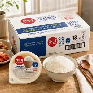 햇반 이천 쌀밥 210g x 18개