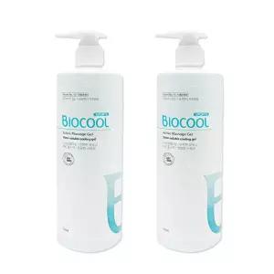 바이오쿨 스포츠젤 펌프형 500ml 2개 아이스젤 쿨링젤 마사지크림 아이스겔 대용량