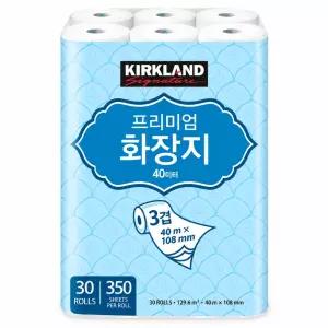 [코스트코 정품] 커클랜드 시그니춰 프리미엄 3겹화장지40m x 30롤