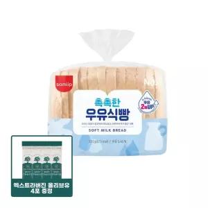 [올리브오일증정] 삼립 촉촉한 우유식빵 330g 4봉