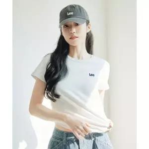 리 LEE 스몰 트위치 로고 피그먼트 볼캡 차콜