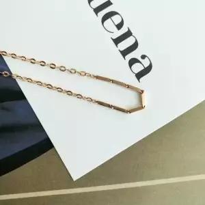 대나무 14k 팔찌 클립 박스 18k 로즈골드17cm