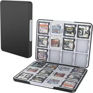 닌텐도 3DS 3DSXL DSi용 하이잉 게임 카드 케이스 24개의 슬롯이 있는 휴대용 카트리지 홀더 보관함