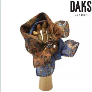 [백화점 홈쇼핑 정품] DAKS 21인치 페이즐리 패턴 나염 손수건,쁘띠스카프 DGL1303