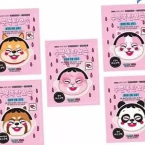 어린이 동물 마스크팩 유아 아동 동물 마스크팩 어린이용 아동용 보습 수분 진정 시트 페이스 귀여운