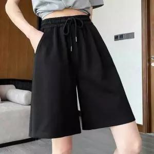 여성 5부 반바지 트레이닝 팬츠 츄리닝 와이드핏
