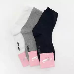 [하프클럽/]데일리 여성 클래식 골지 크로커다일 중목양말 5켤레묶음