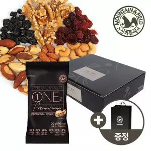 [산과들에] 하루견과 원데이프리미엄 50봉 추석명절선물세트 +쇼핑백