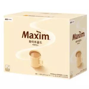 | 동서 | 맥심 화이트골드 커피믹스 400T 진하고 깊은맛 프리미엄원두 캠핑장 여행 맥심 화이트골드 믹스커