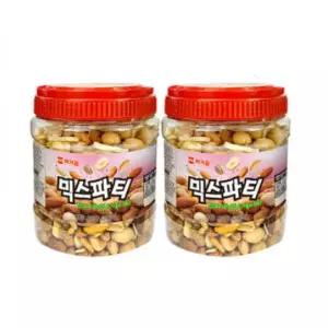 [머거본] 믹스파티 800g x 2통 (대용량 견과류 믹스)