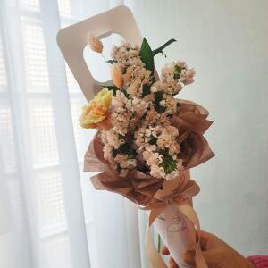 국산 생화 보존화 꽃다발 축하일 생일
