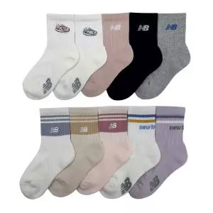 뉴발란스 여아 양말 5족 데일리 요일양말세트 주니어 키즈 어린이 아동 유아 초등 중목 가을 장목