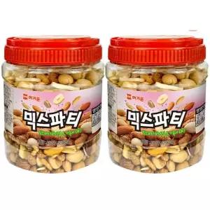 [머거본] 믹스파티 800g x 2통 (대용량 견과류 믹스)