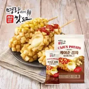명랑핫도그 케이준 감자 통모짜 핫도그 960g x 1팩 8개입