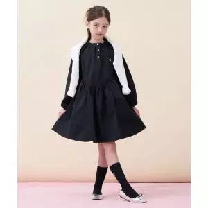 빈폴 키즈 BEANPOLE KIDS 솔리드 셔링 로맨틱 원피스 블랙 (BI6271G015) BI6271G015 385668