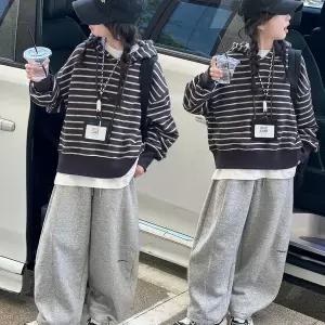 초등생 여아 후드티+팬츠 상하 세트(G173)