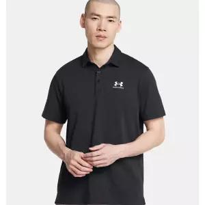 언더아머 (1386608-001) 남성 UA 아이콘 폴로 반팔 골프 카라티 셔츠 티셔츠