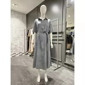 한정수량 시슬리 슬라브 데님 반팔 원피스 SAOP70541 SAOP70541 BL 2817578