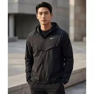 NIKE 스트라이드 리펠 UV 러닝 재킷 M - 블랙 / HV4549-010