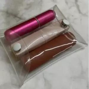 똑딱이파우치 투명 파우치 중형 똑딱이 PVC