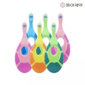 JORDAN 조르단 스텝 1단계(0~2세) 6개 유아/어린이칫솔 (색상 랜덤)
