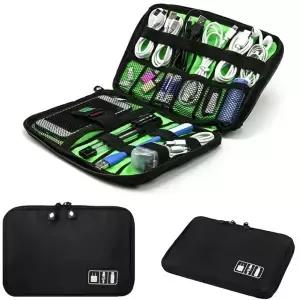 케이블 정리함 보관 가방 시스템 키트 케이스 USB 데이터 이어폰 와이어 펜 디지털 가제트 장치 여행