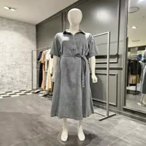 [시슬리]시슬리 슬라브 데님 반팔 원피스 SAOP70541 SAOP70541 BL