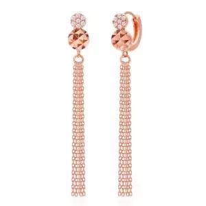 아영 14K 디어 플라워 귀걸이(gold-pin) 로즈 기념일
