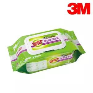 3M 물걸레 청소포 더블액션 표준형 20매 일회용 청소용 물티슈 거실 바닥 청소 막대 걸레 스카치브라이트