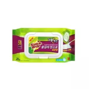3M 물걸레 청소포 더블액션 표준형 20매/1회용/일회용/다용도/다목적/가정용/업소용/가정/업소