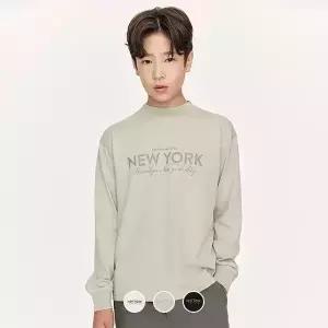 [지오다노주니어] 03095913 목넥 프린트 긴팔 티셔츠