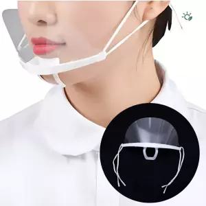 투명 위생 마스크 업소용 김서림 방지 식당 조리용 입가리개 10개입