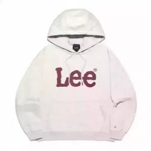 lee 빅 트위치 로고 후드 티셔츠 오트밀