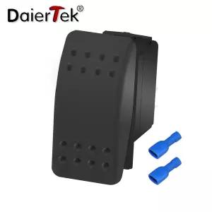 DaierTek 해양 로커 스위치 12V 방수 토글 스위치 12V 20A SPST 2 핀 ON/Off 보트 ATV RZR RV 자동차 용 헤